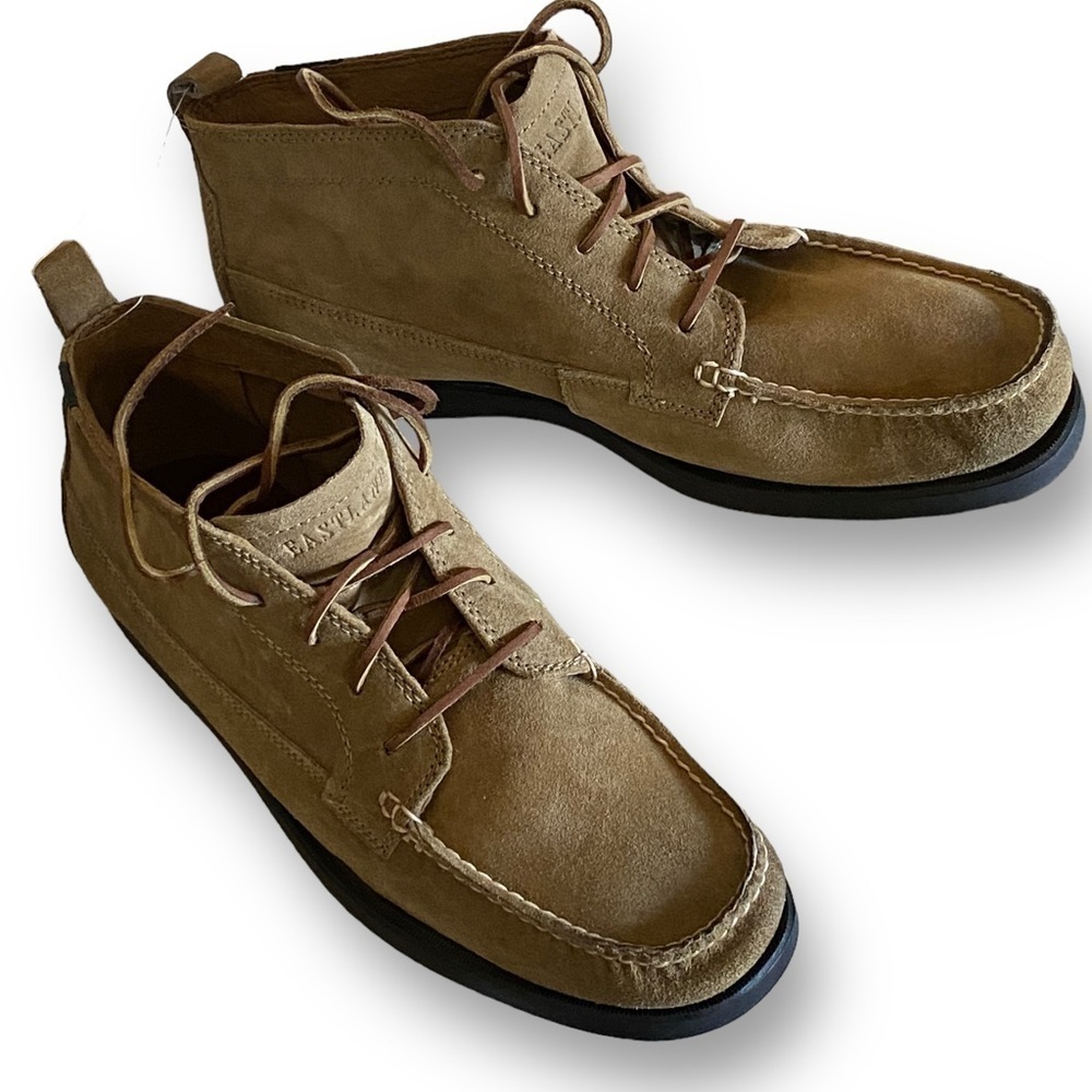 EASTLAND Leather Suede SENECA Camp Boot Mock Toe Brown Mens Size 13D NWT